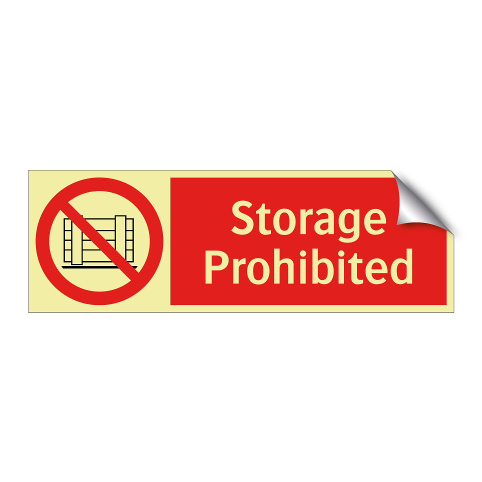 Storage Prohibited