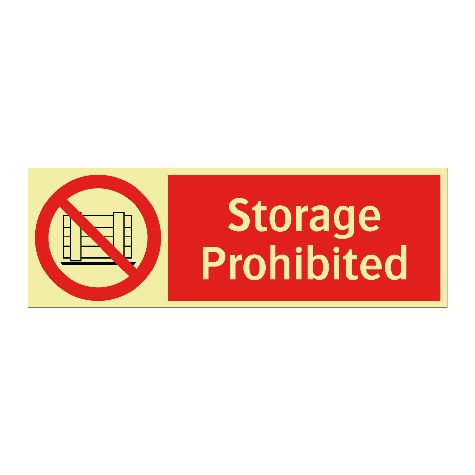 Storage Prohibited