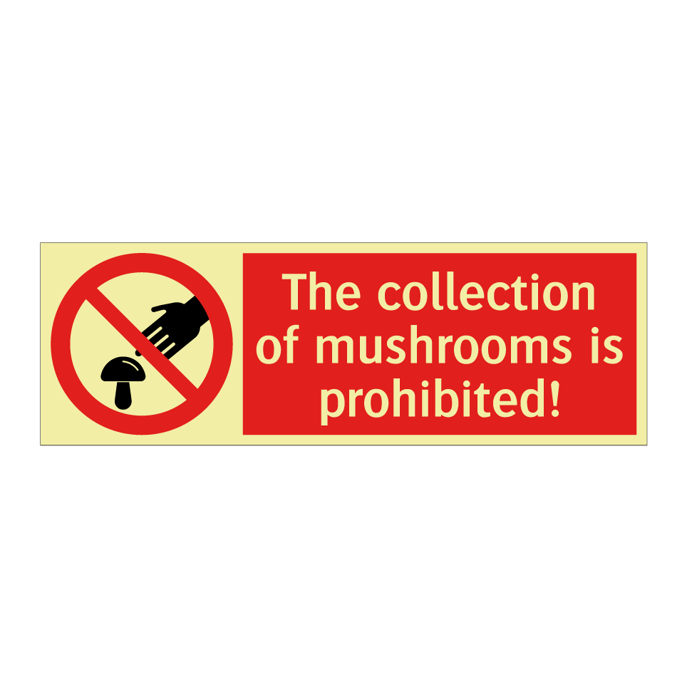 The collection of mushrooms is prohibited!