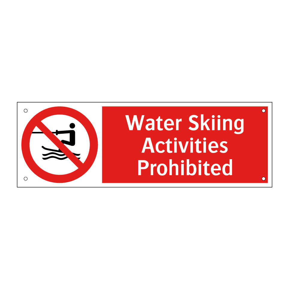 Water Skiing Activities Prohibited
