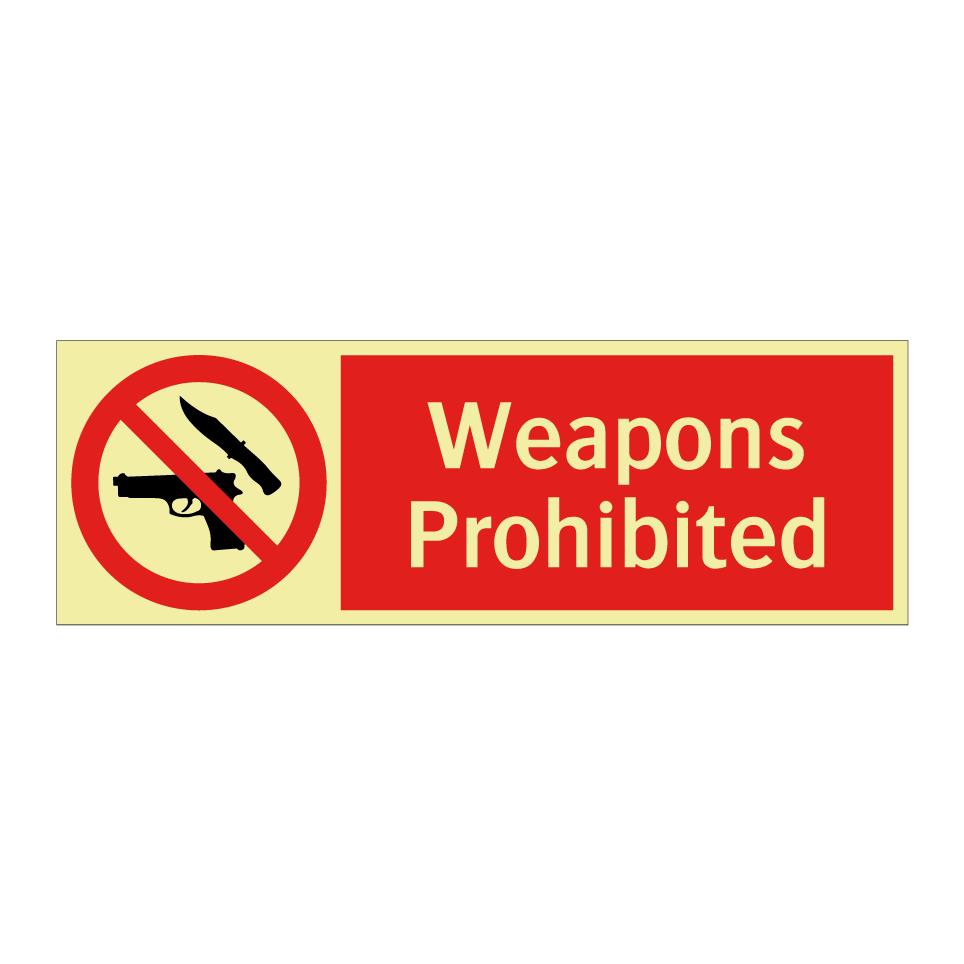 Weapons Prohibited