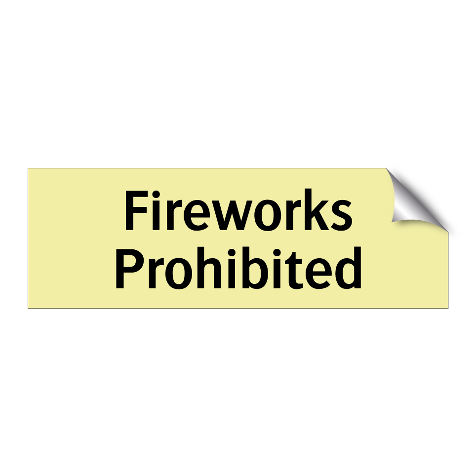 Fireworks Prohibited