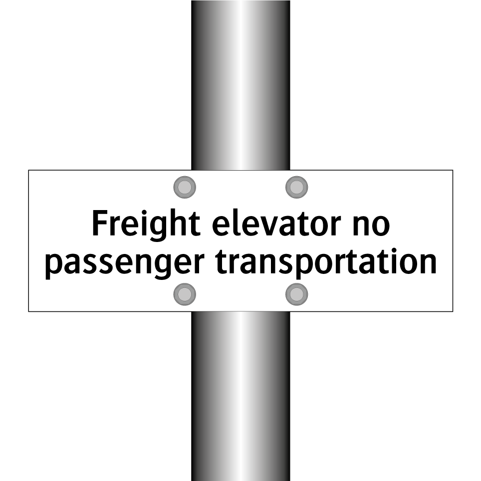 Freight elevator no passenger transportation