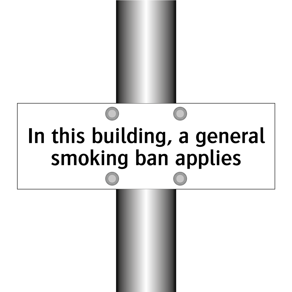 In this building, a general smoking ban applies