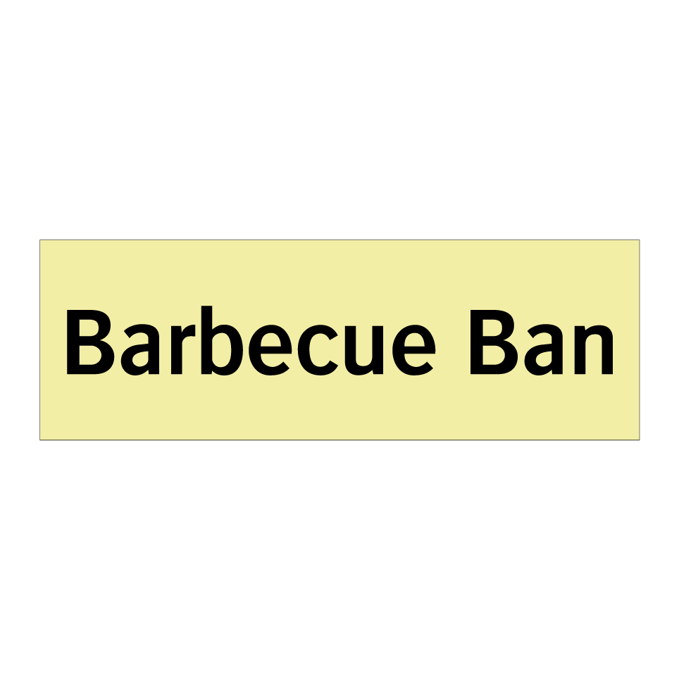 Barbecue Ban
