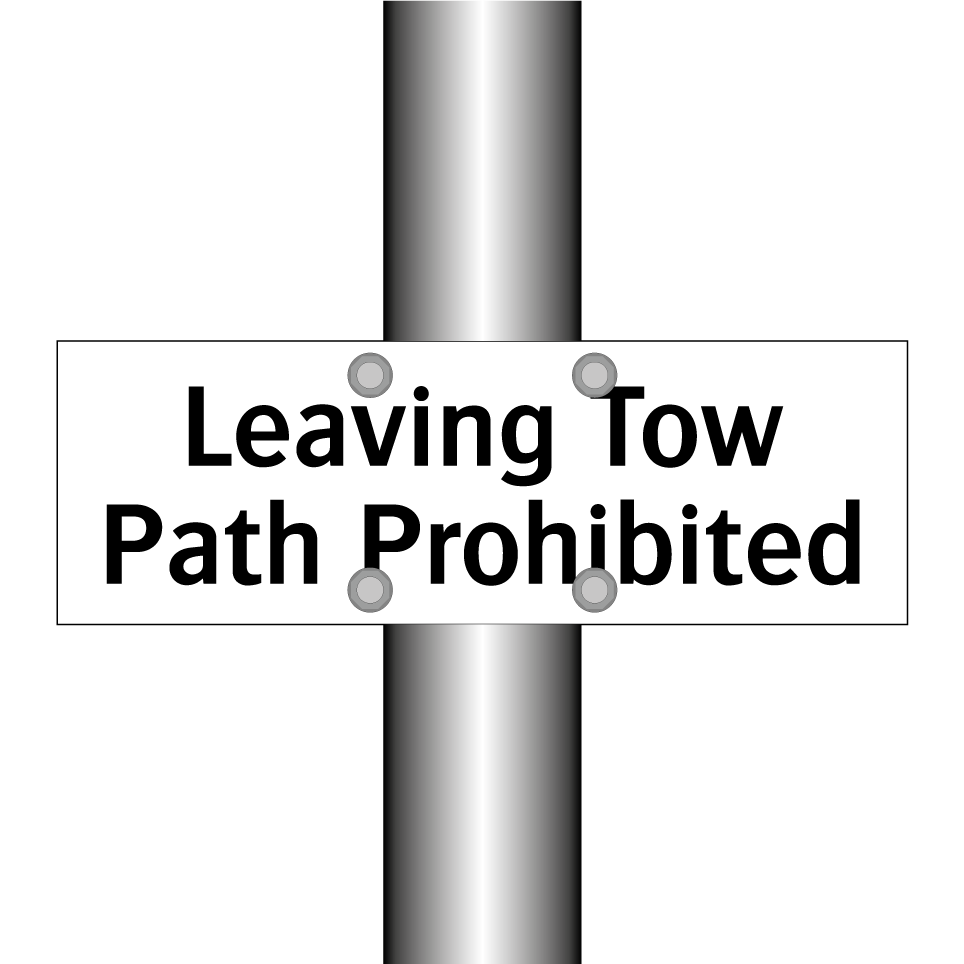 Leaving Tow Path Prohibited