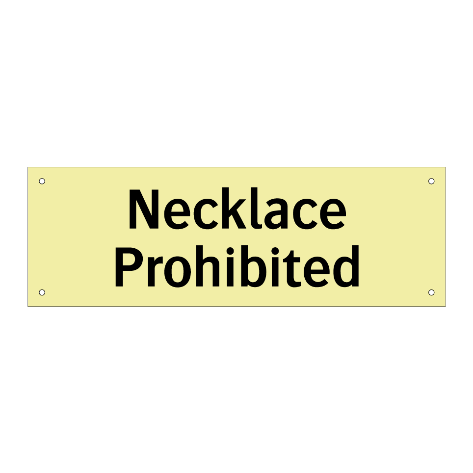 Necklace Prohibited