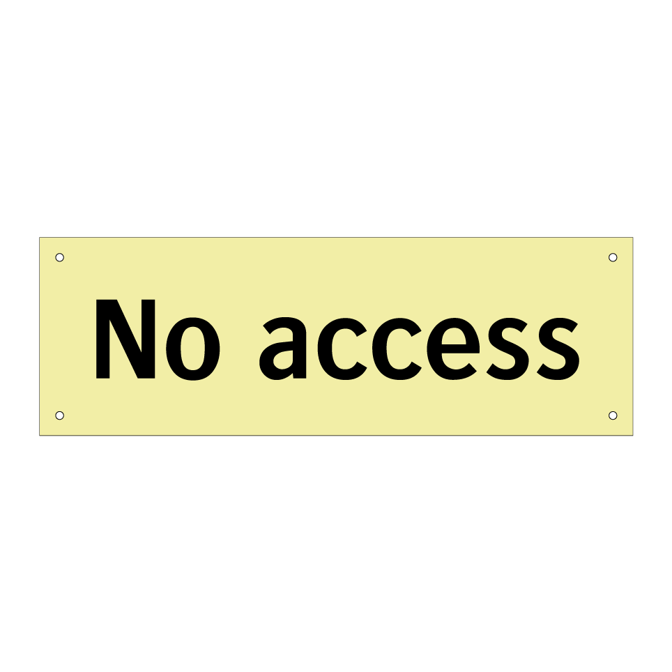 No access