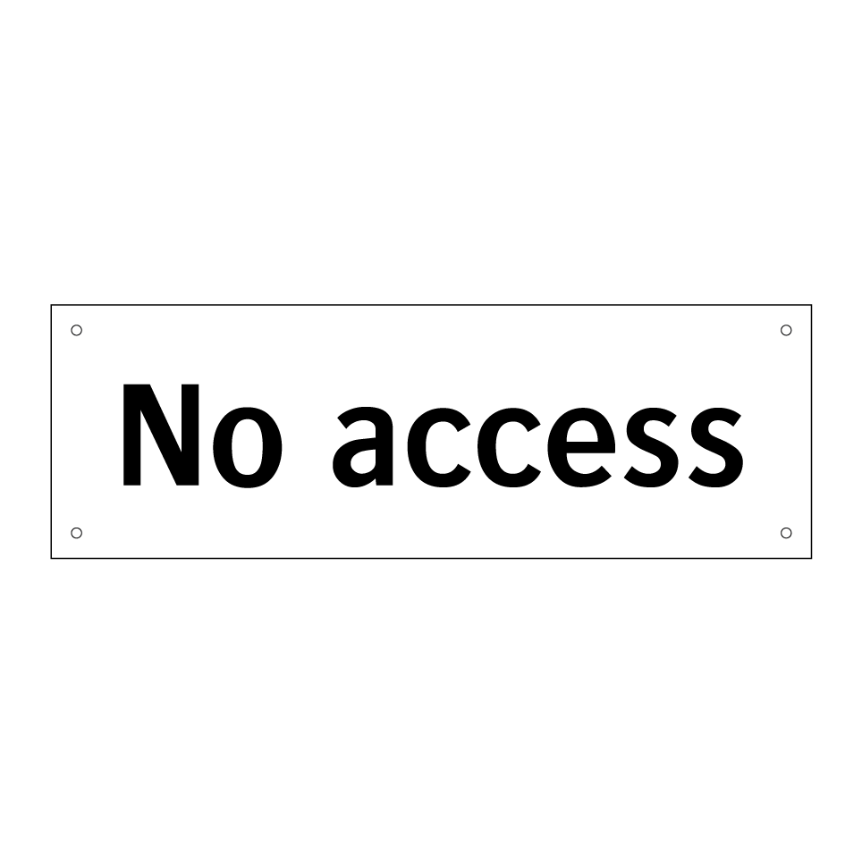 No access