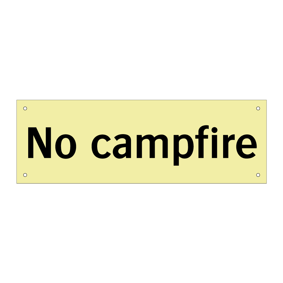 No campfire