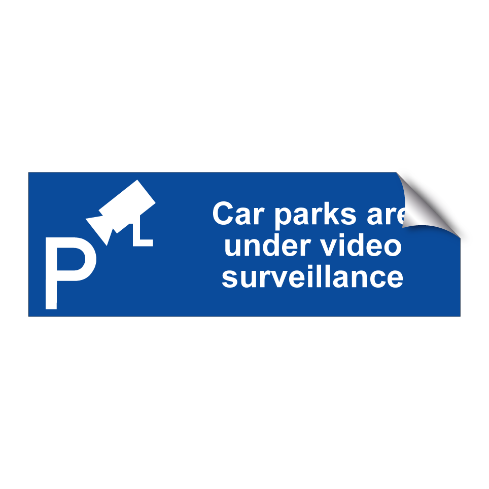 Car parks are under video surveillance
