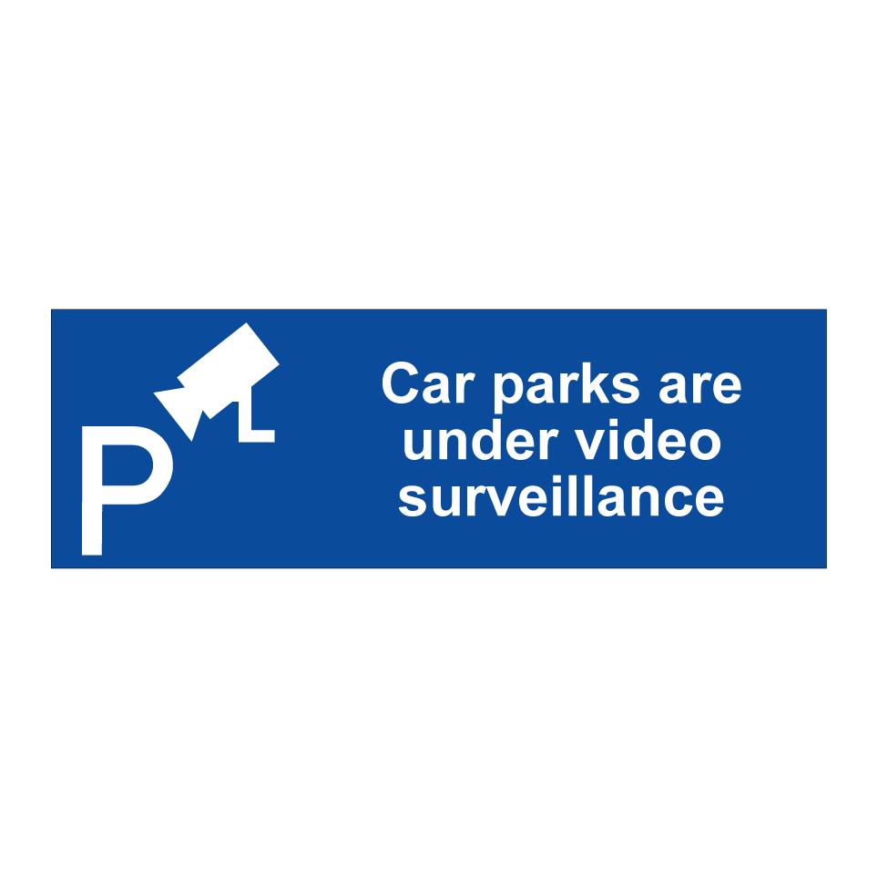 Car parks are under video surveillance