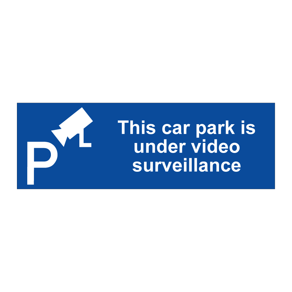 This car park is under video surveillance