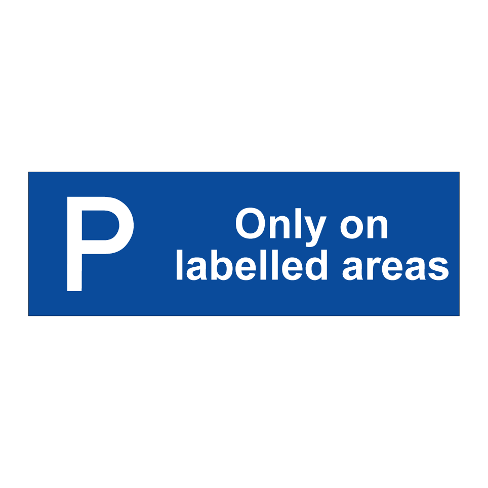 Only on labelled areas