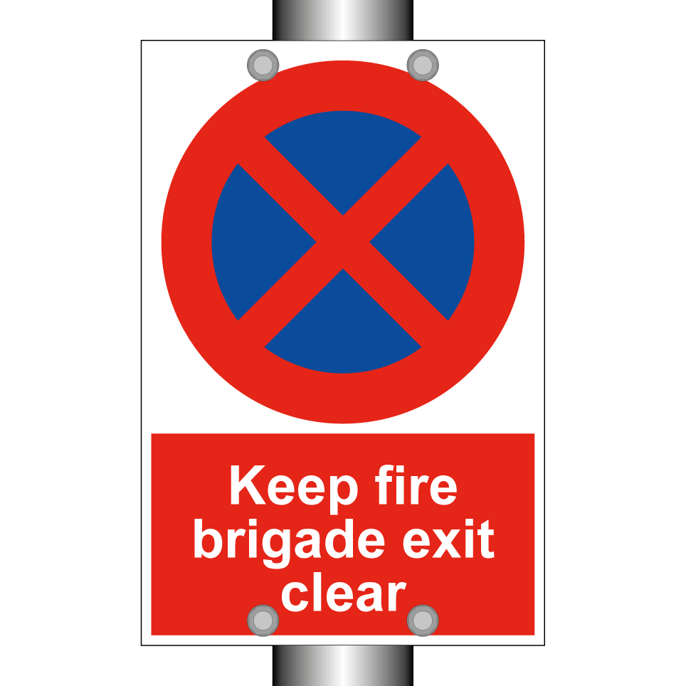 Keep fire brigade exit clear