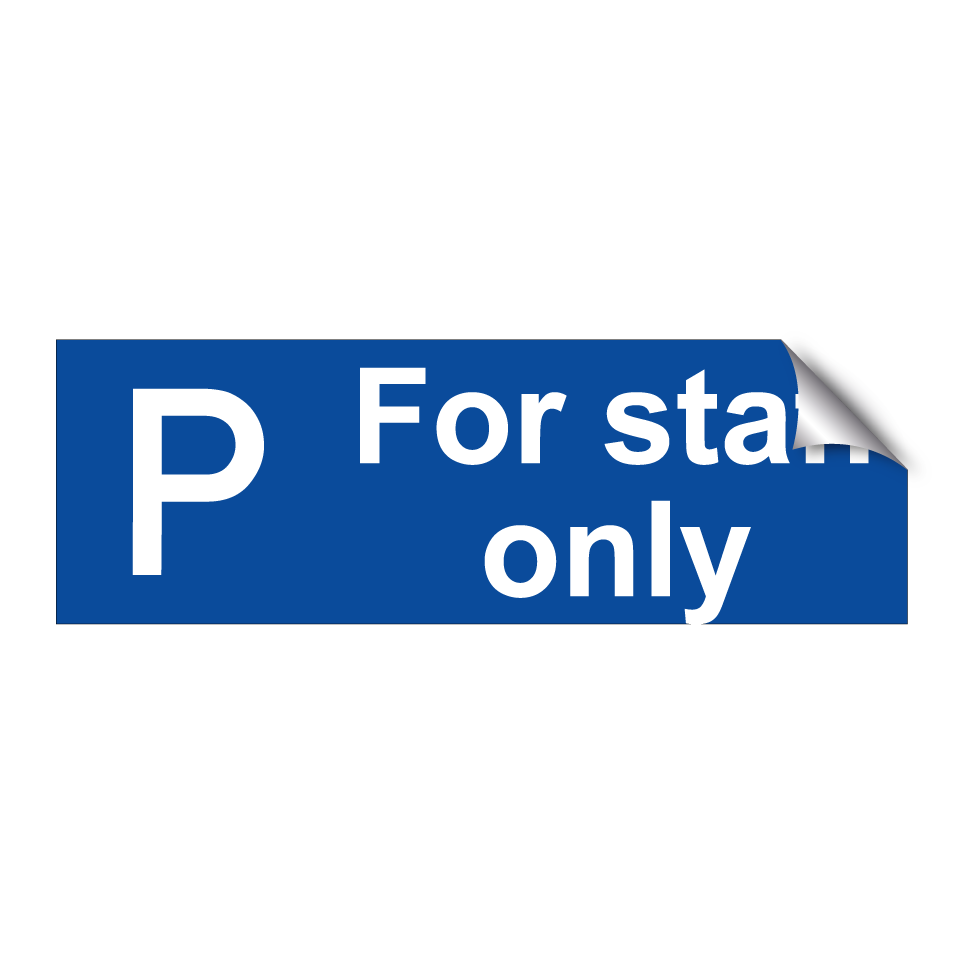 For staff only