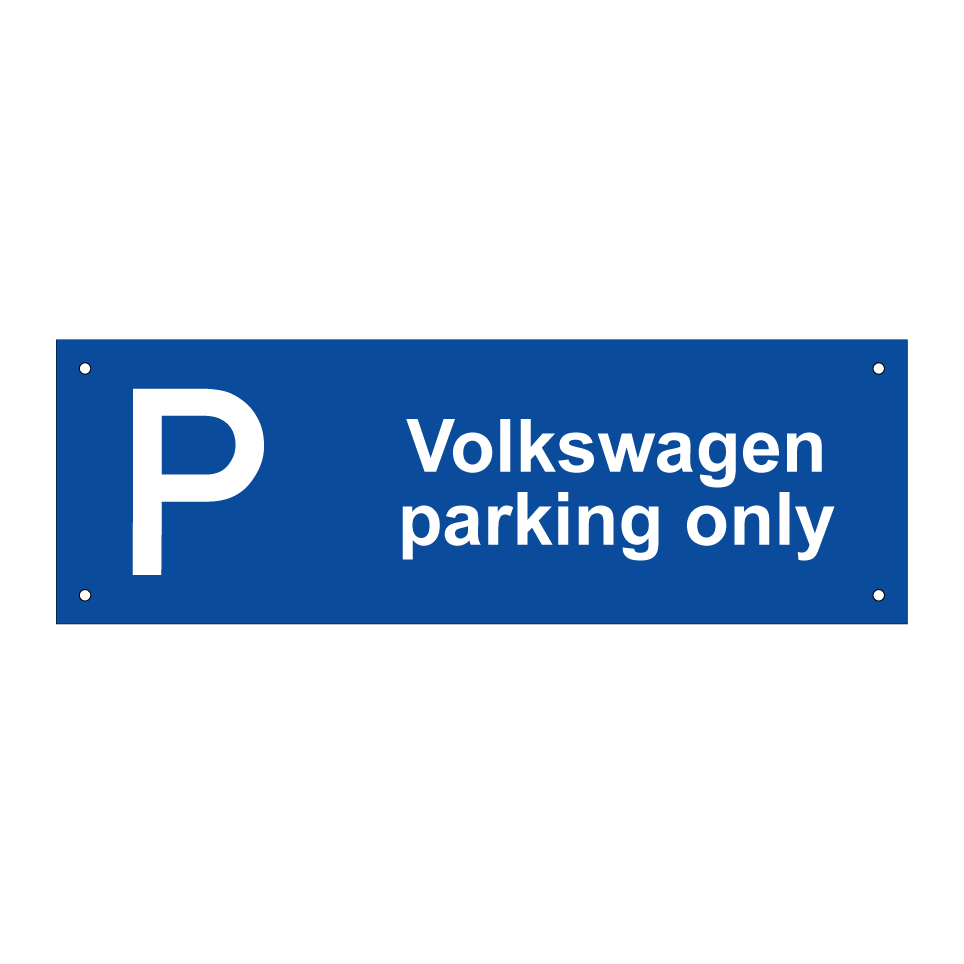 Volkswagen parking only