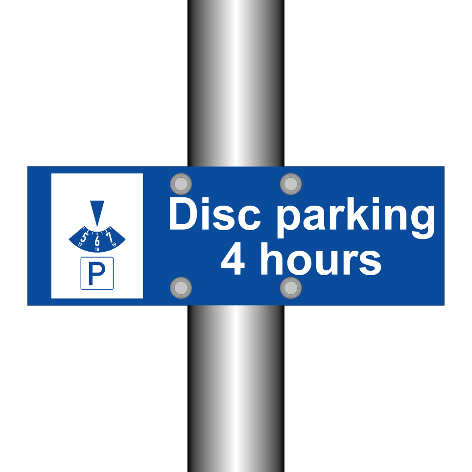 Disc parking 4 hours