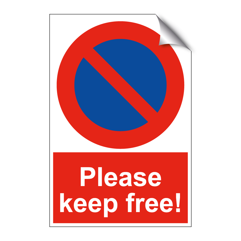 Please keep free!