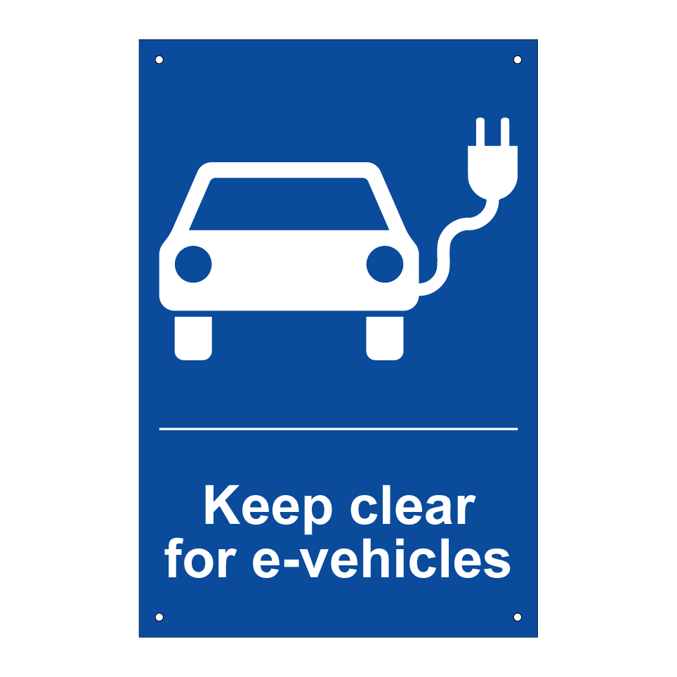 Keep clear for e-vehicles
