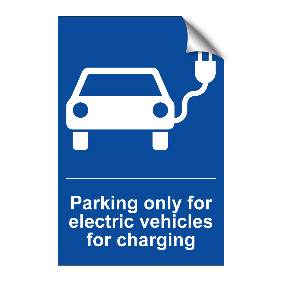 Parking only for electric vehicles for charging