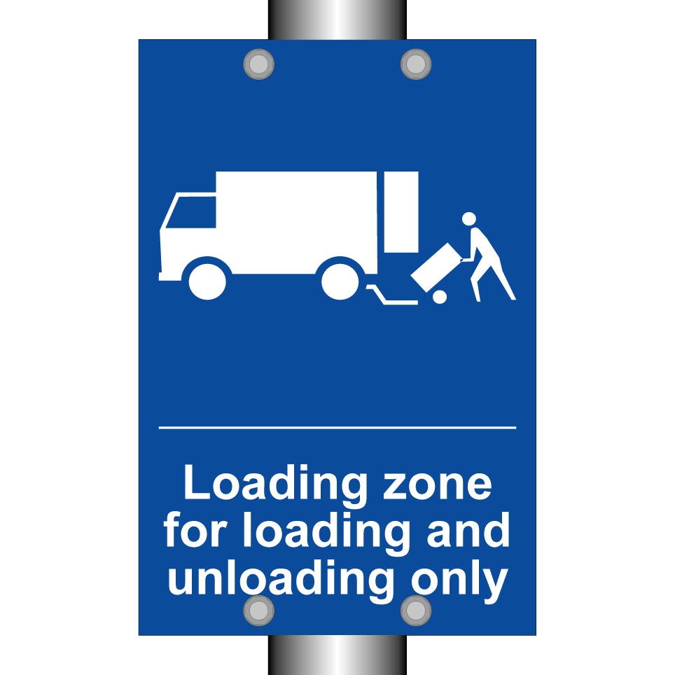 Loading zone for loading and unloading only