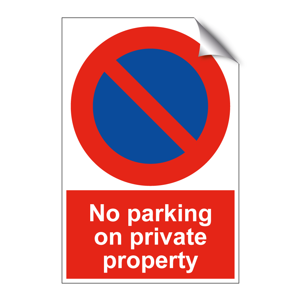 No parking on private property