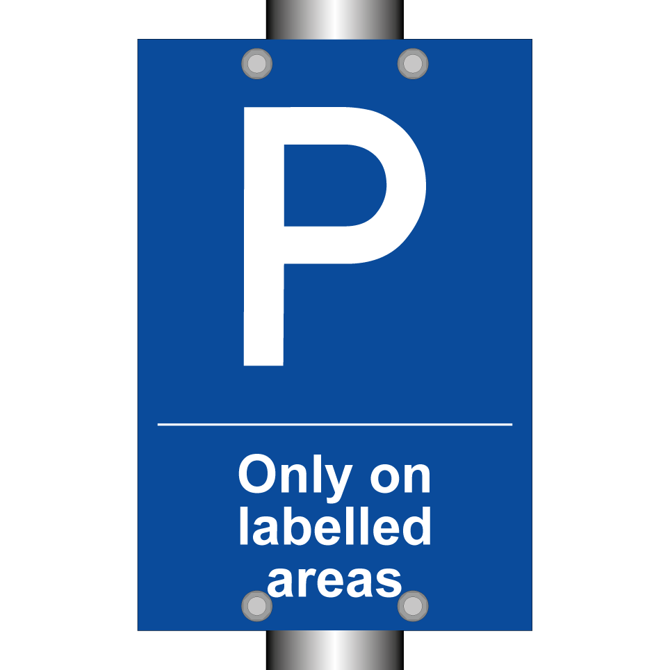Only on labelled areas