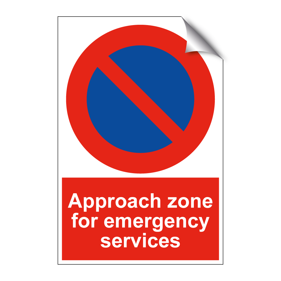 Approach zone for emergency services