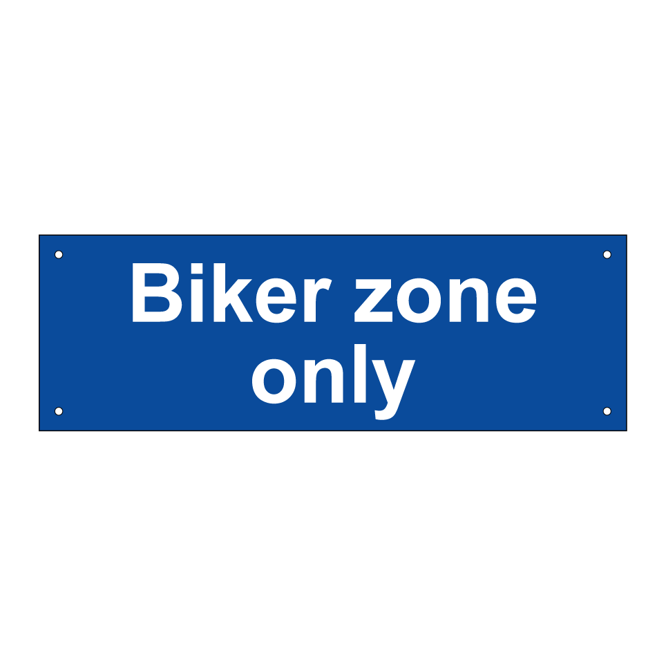Biker zone only