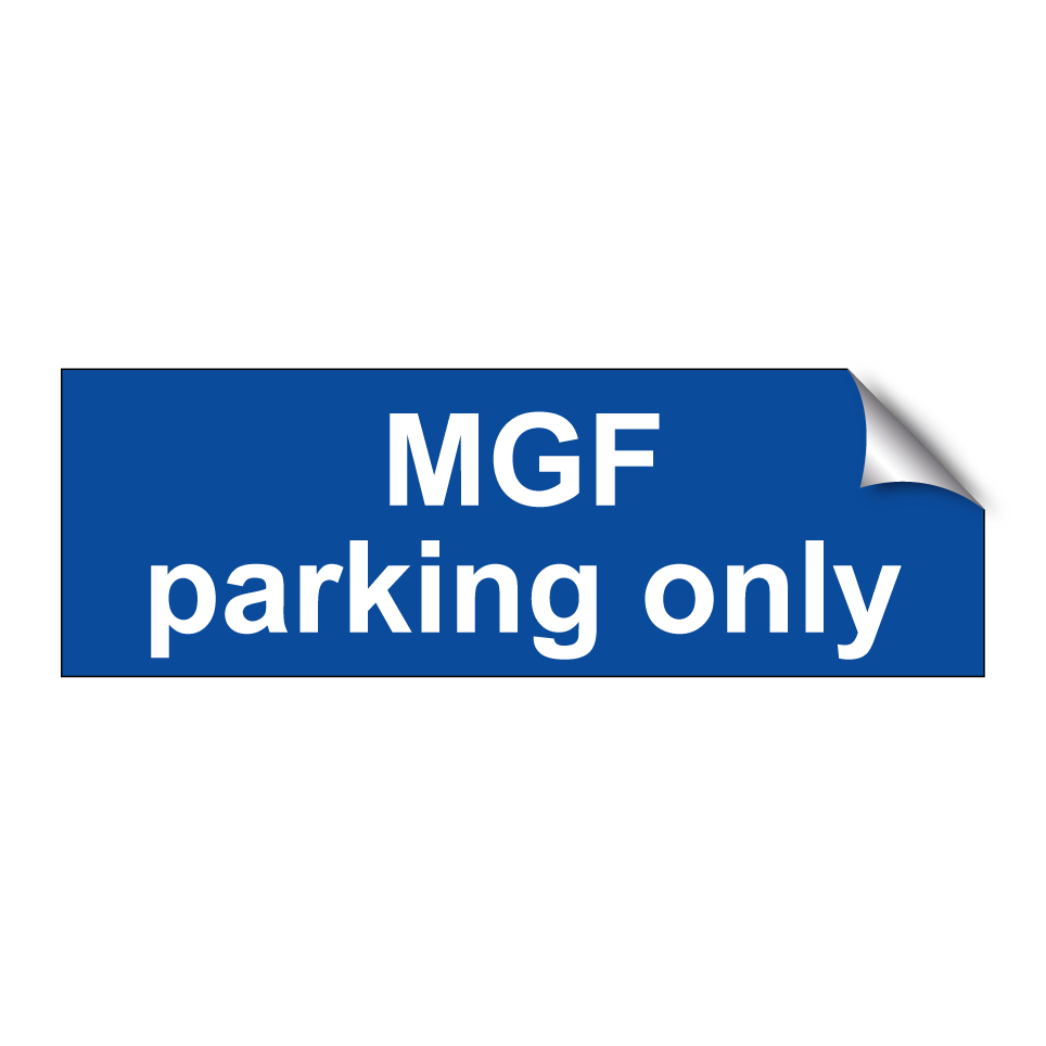 MGF parking only