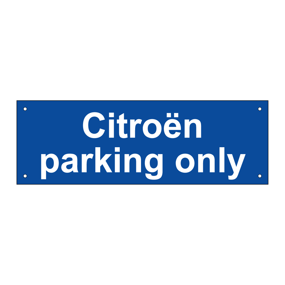 Citroën parking only