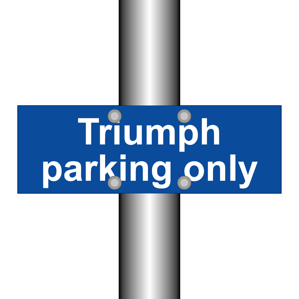 Triumph parking only