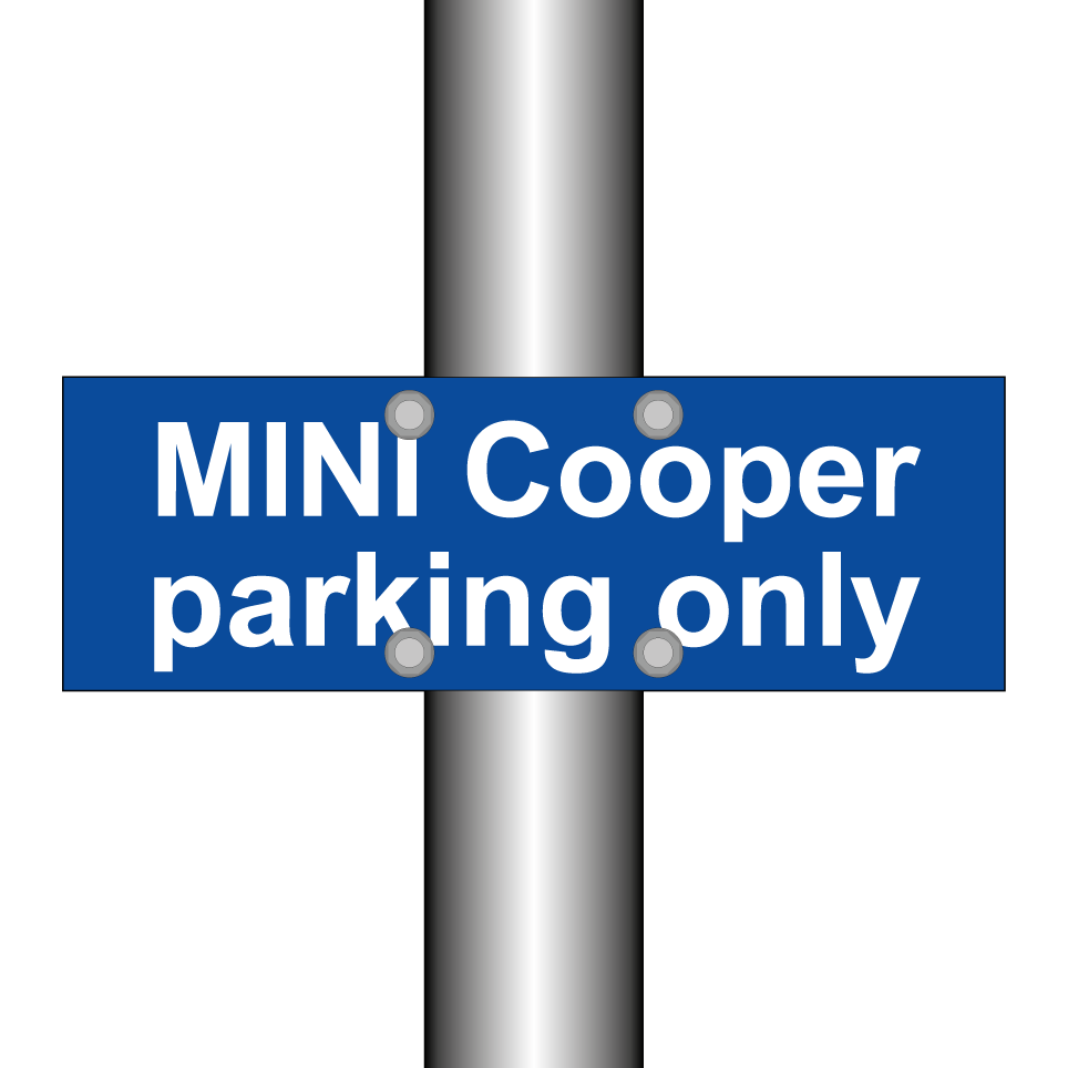MINI Cooper parking only