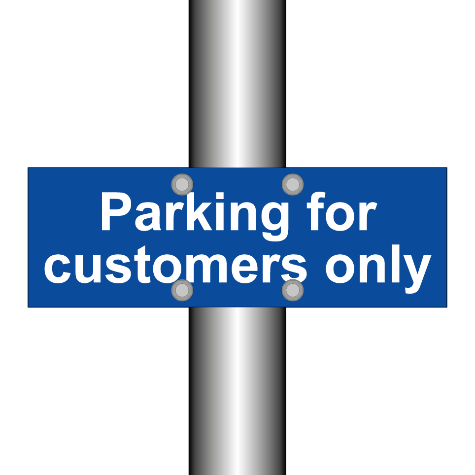Parking for customers only