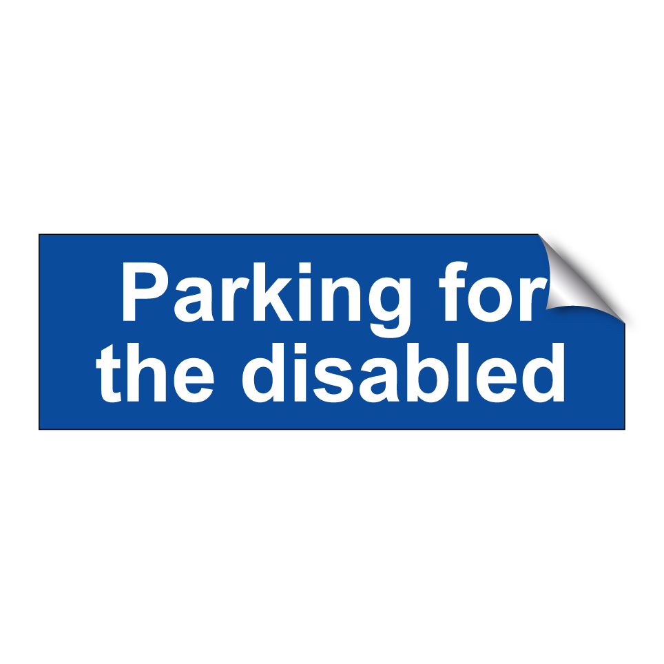 Parking for the disabled