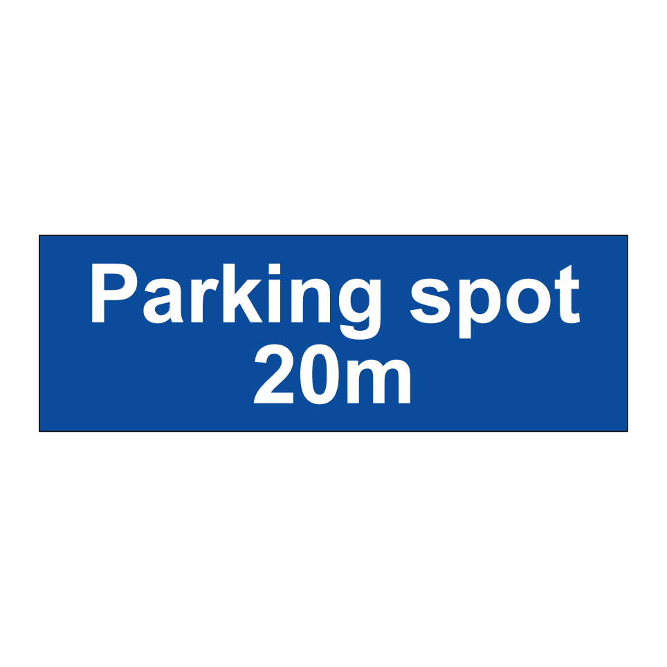 Parking spot 20m