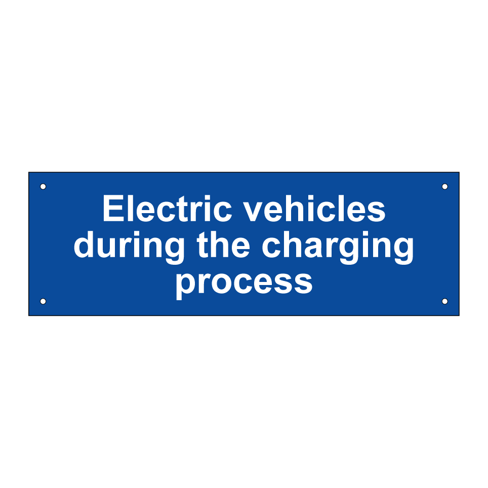 Electric vehicles during the charging process