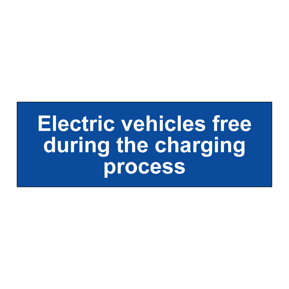 Electric vehicles free during the charging process