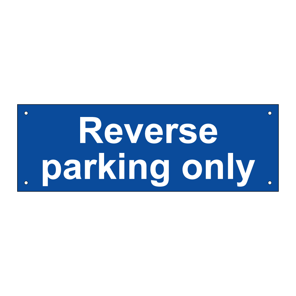 Reverse parking only