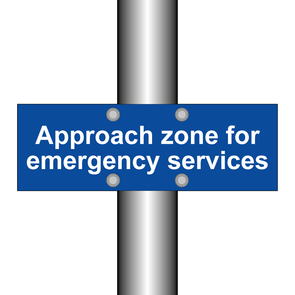 Approach zone for emergency services