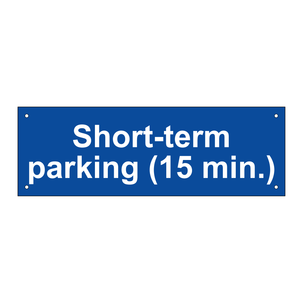 Short-term parking (15 min.)