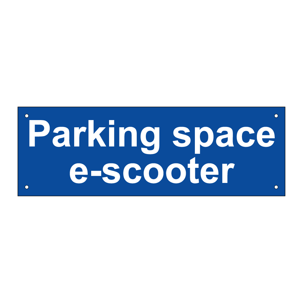 Parking space e-scooter