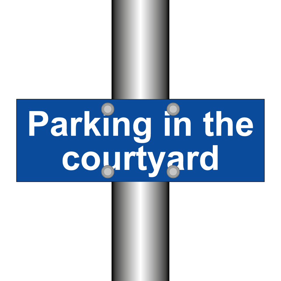 Parking in the courtyard