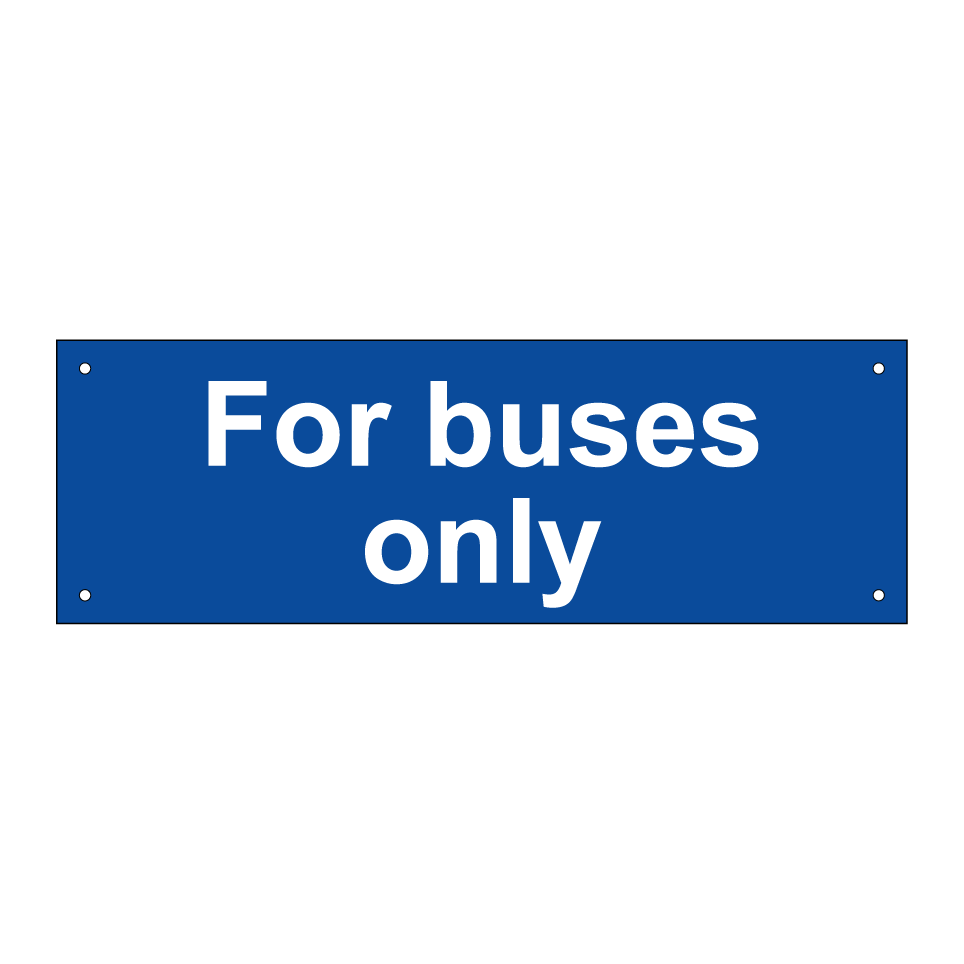 For buses only