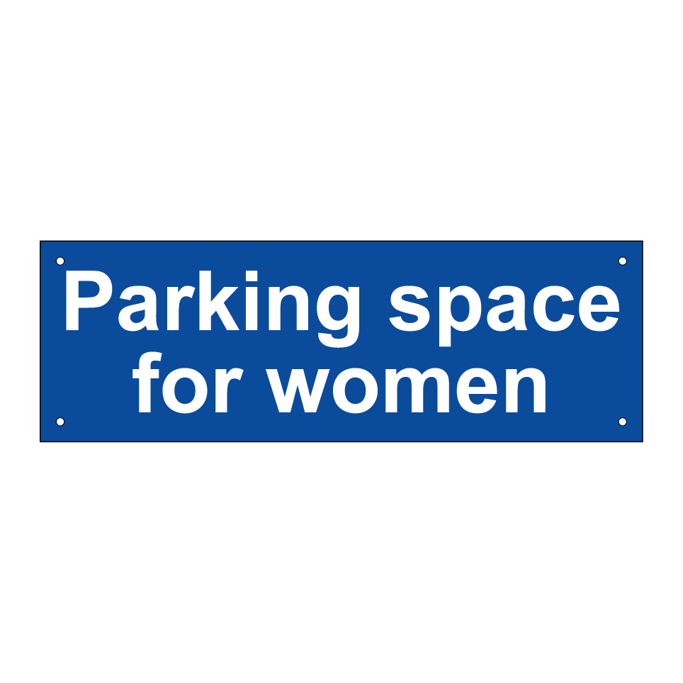 Parking space for women