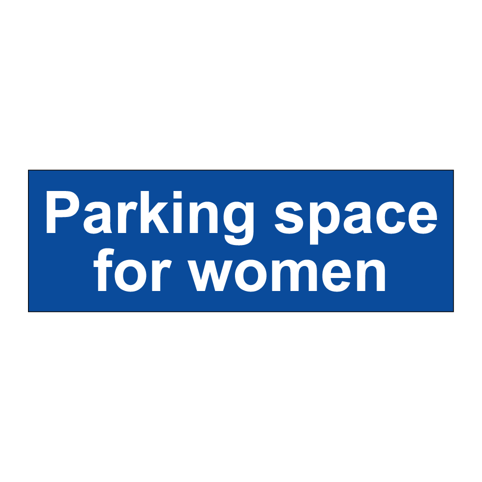 Parking space for women