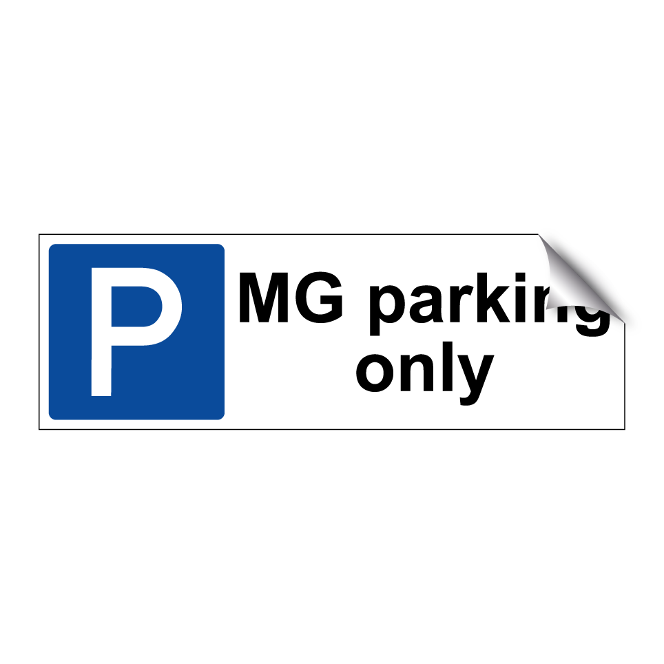 MG parking only