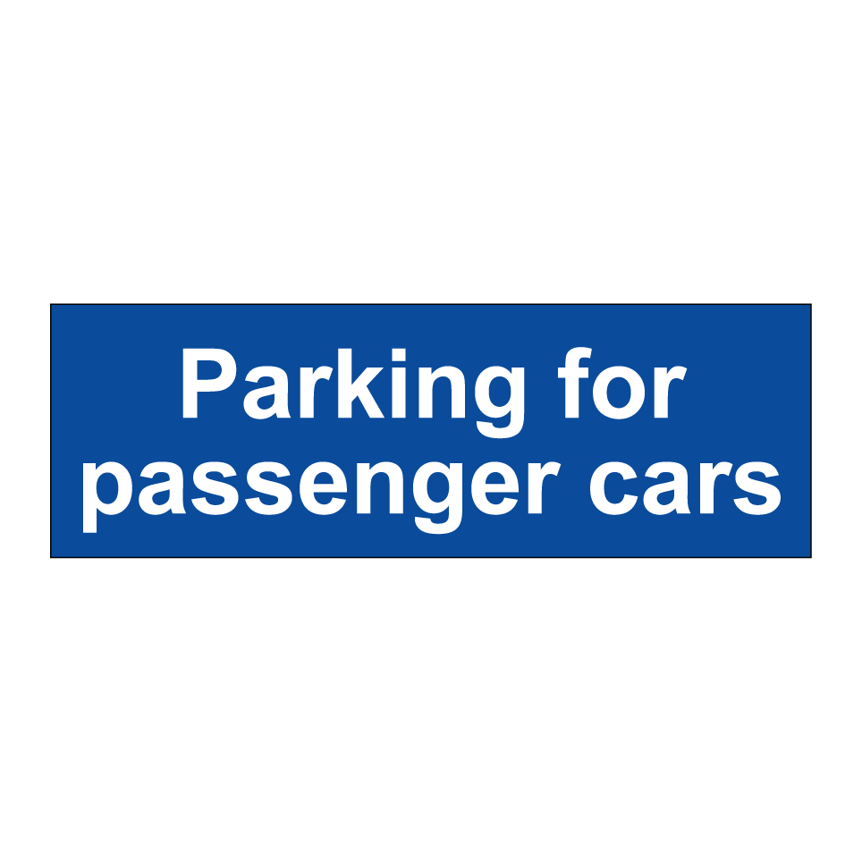 Parking for passenger cars