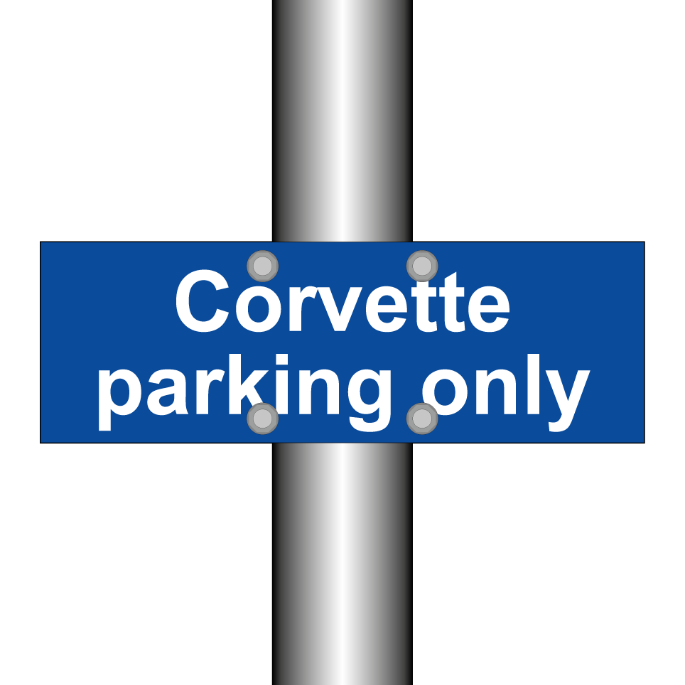 Corvette parking only
